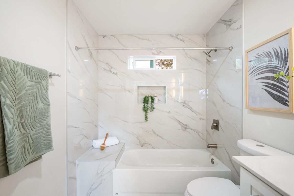 Bathroom, Interior, Marble Walls