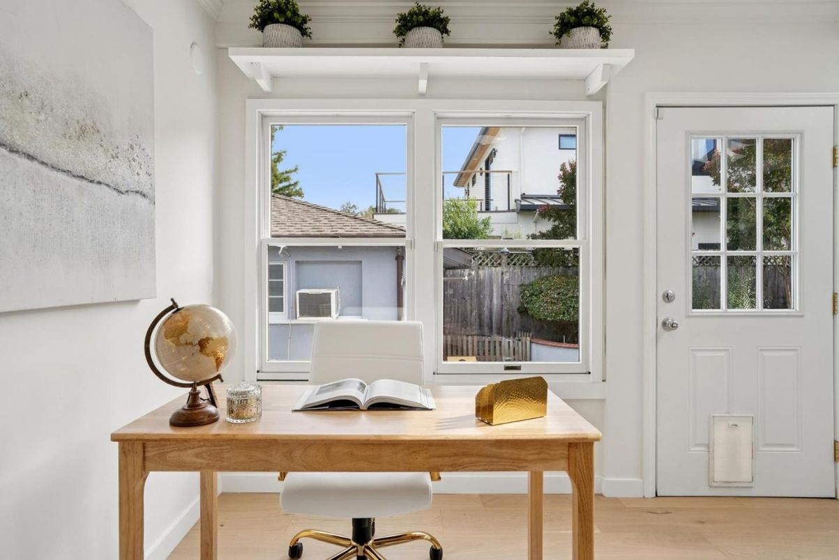 Home Office, Interior, Wood Texture Flooring