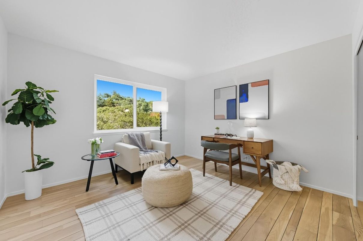 Home Office, Interior, Wood Texture Flooring