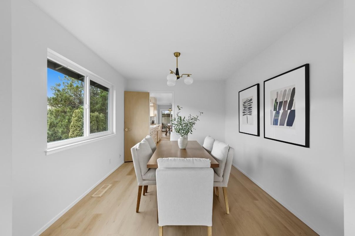 Dining room, Interior, Wood Texture Flooring