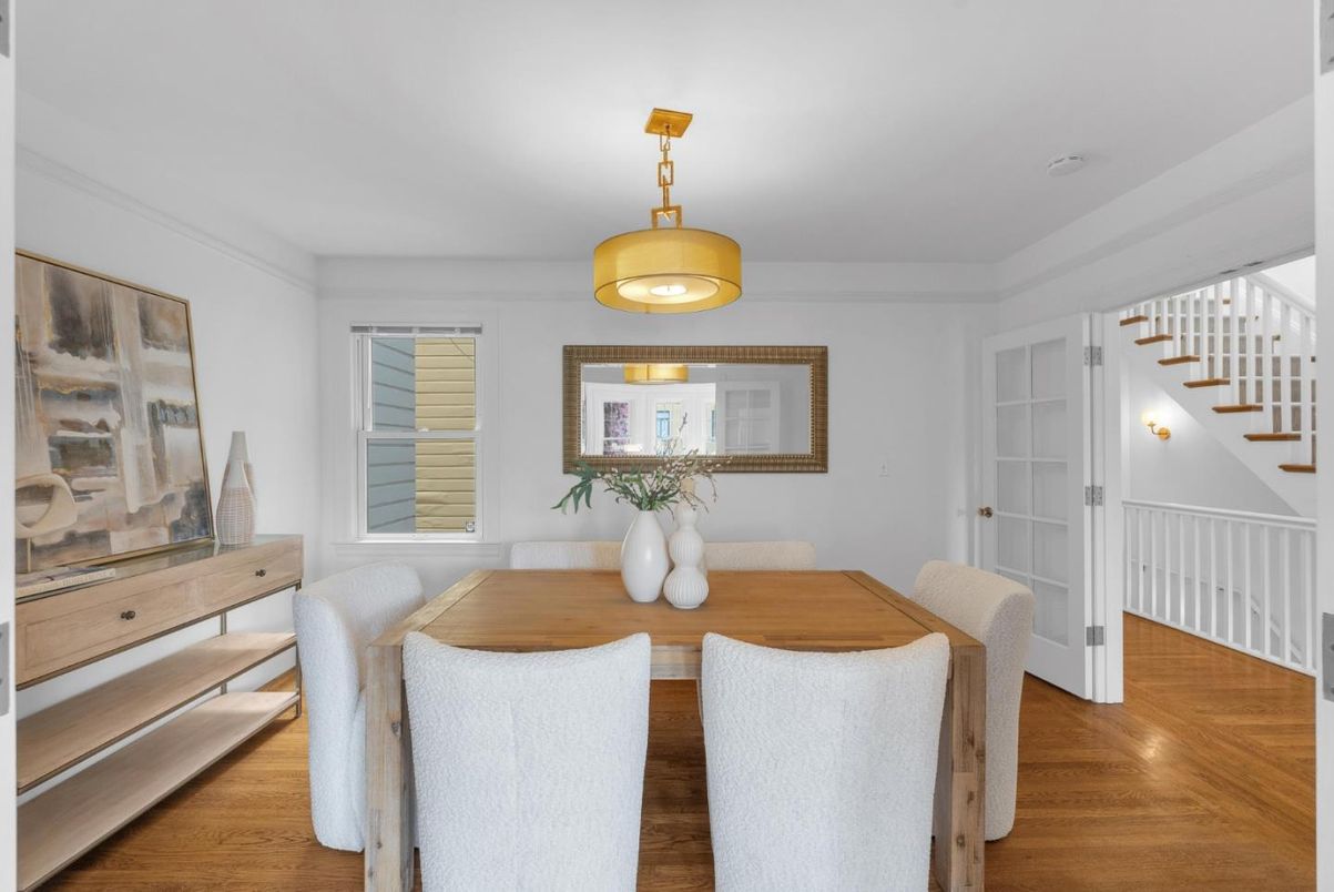 Dining room, Interior, Wood Texture Flooring
