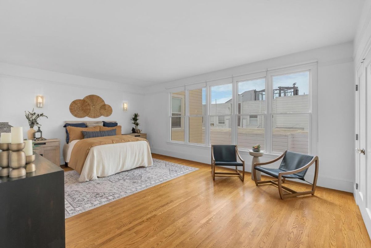 Bedroom, Interior, Wood Texture Flooring