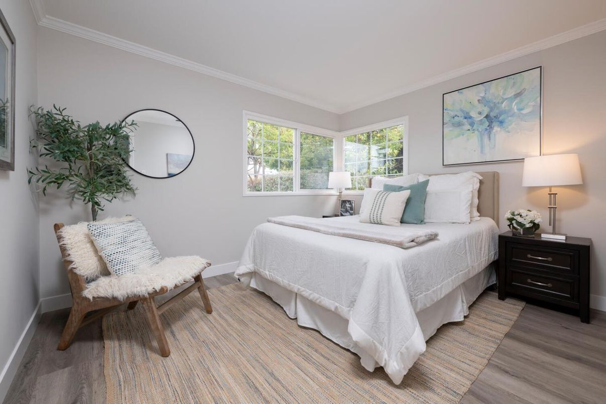 Bedroom, Interior, Wood Texture Flooring
