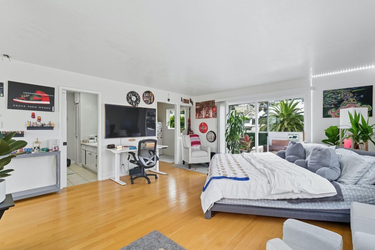 Bedroom, Home Office, Interior, Wood Texture Flooring
