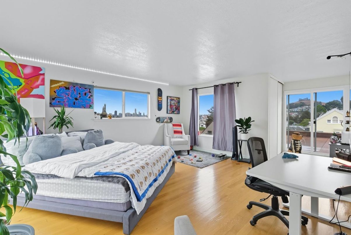 Bedroom, Home Office, Interior, Wood Texture Flooring