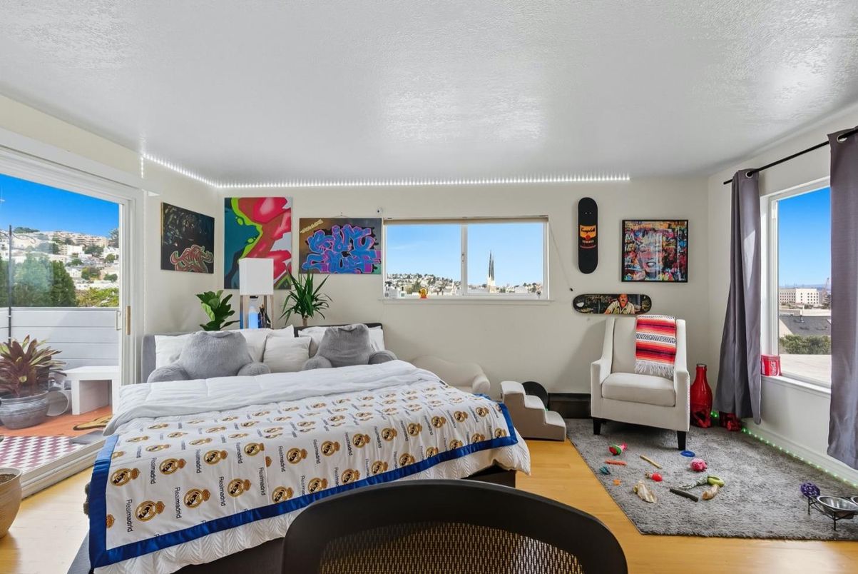 Bedroom, Interior, Wood Texture Flooring