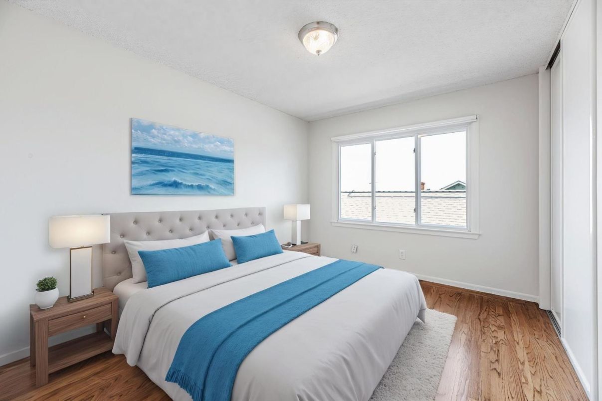 Bedroom, Interior, Wood Texture Flooring