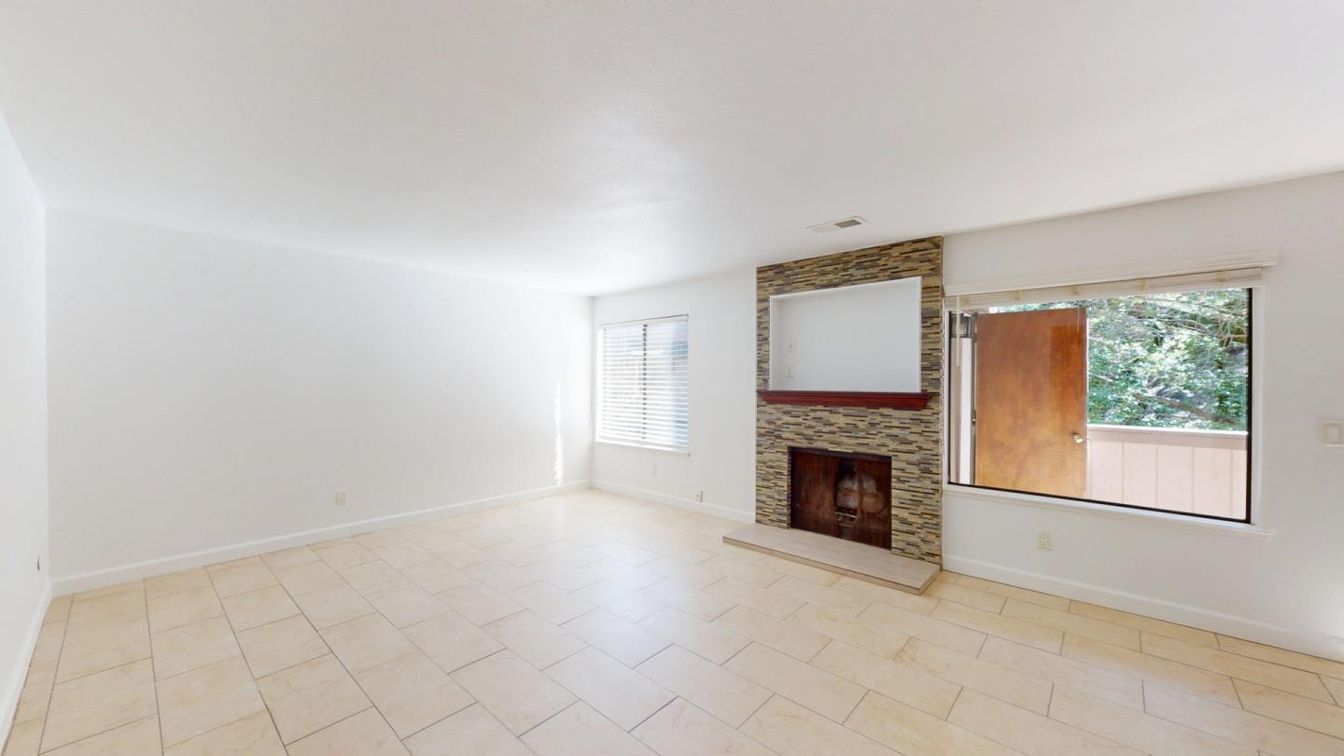 Empty room, Fireplace, Interior