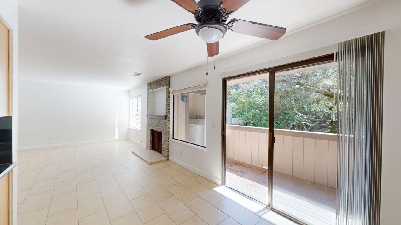 Empty room, Fireplace, Interior