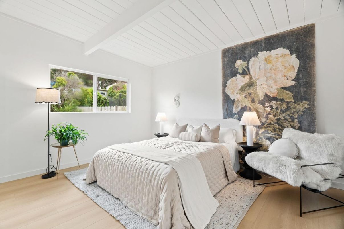 Bedroom, Interior, Wood Texture Flooring