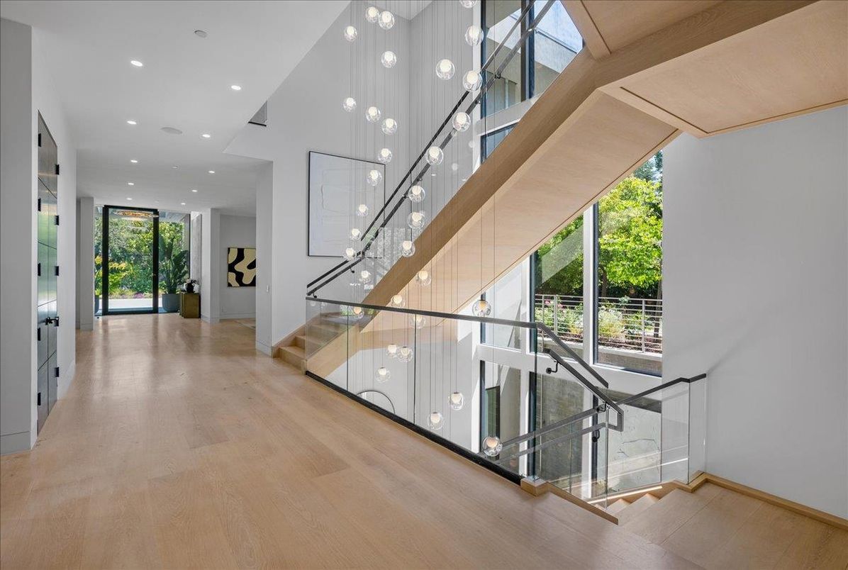 Interior, Pendant Lights, Recessed Lighting, Wood Texture Flooring