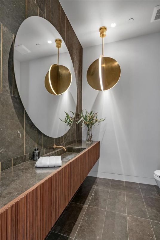 Bathroom, Interior, Pendant Lights, Recessed Lighting