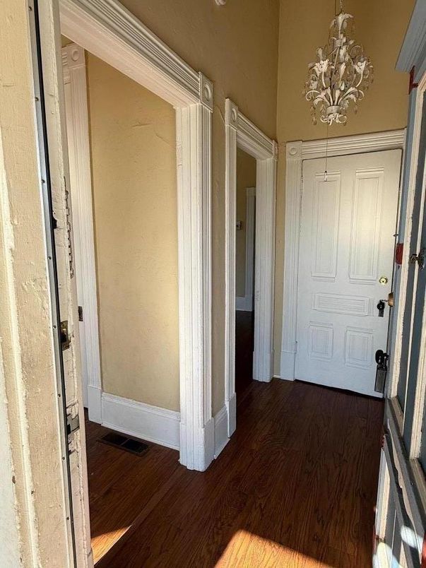 Chandelier, Interior, Wood Texture Flooring