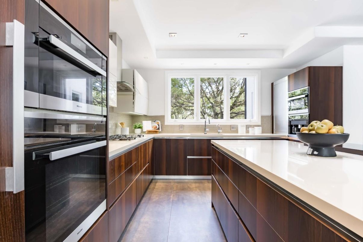 Interior, Kitchen, Recessed Lighting, Stainless Steel Appliances