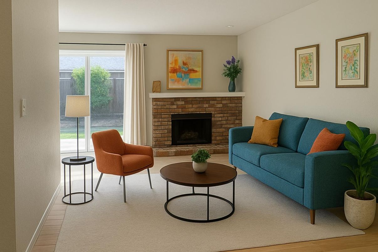 Fireplace, Interior, Living room, Wood Texture Flooring