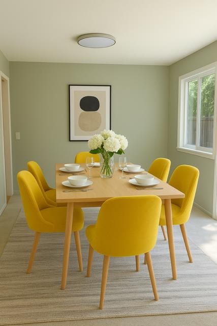 Dining room, Interior, Wood Texture Flooring