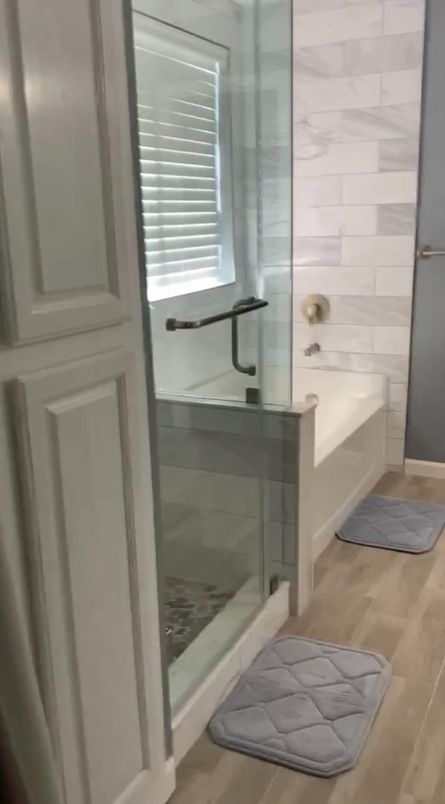 Bathroom, Interior, Wood Texture Flooring