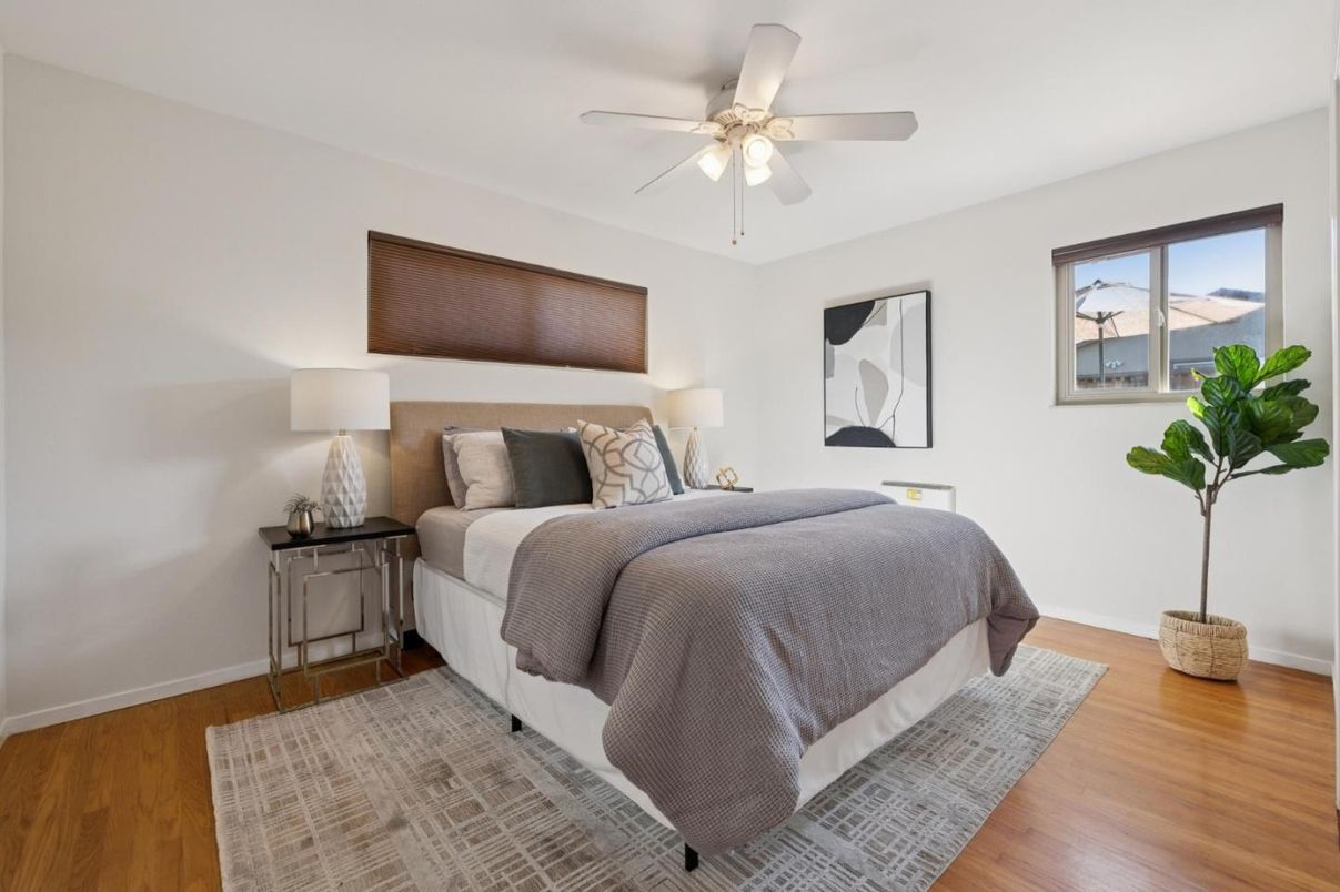 Bedroom, Interior, Wood Texture Flooring