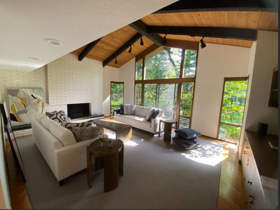 Fireplace, Interior, Living room, Stone Walls, Wooden Beams, Wooden Ceilings, Wood Texture Flooring