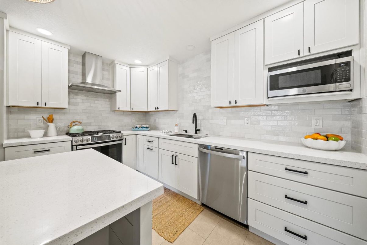 Interior, Kitchen, Recessed Lighting, Stainless Steel Appliances