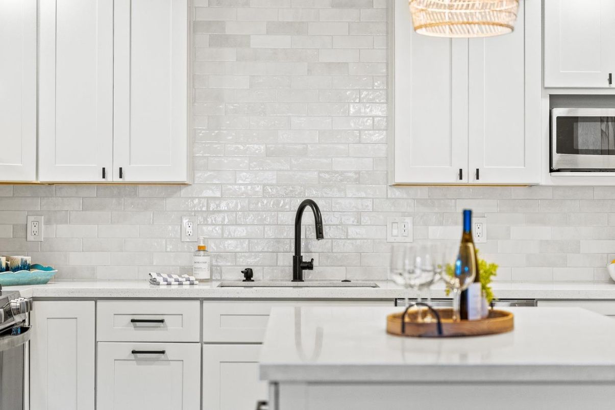 Interior, Kitchen, Stainless Steel Appliances, Stone Walls