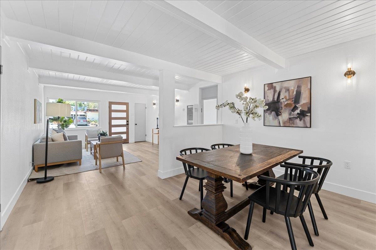 Dining room, Interior, Living room, Wood Texture Flooring