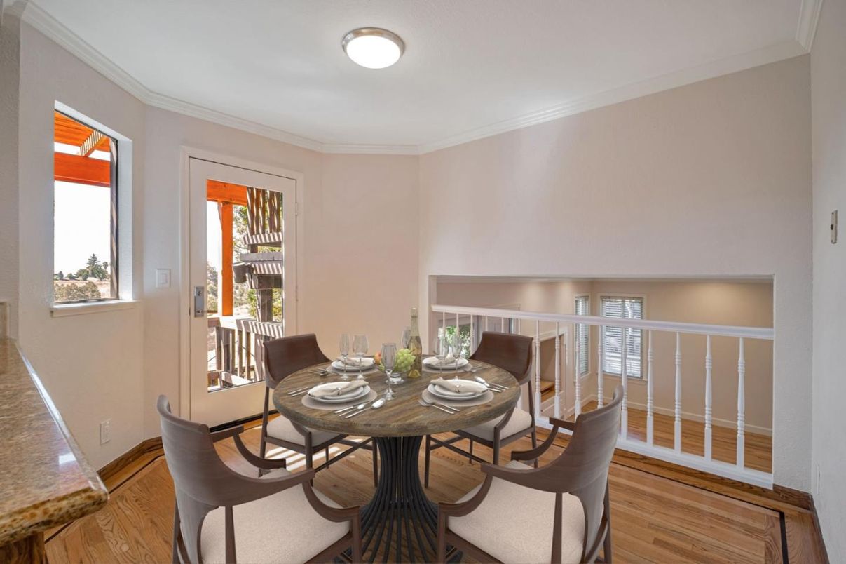 Dining room, Interior, Wood Texture Flooring