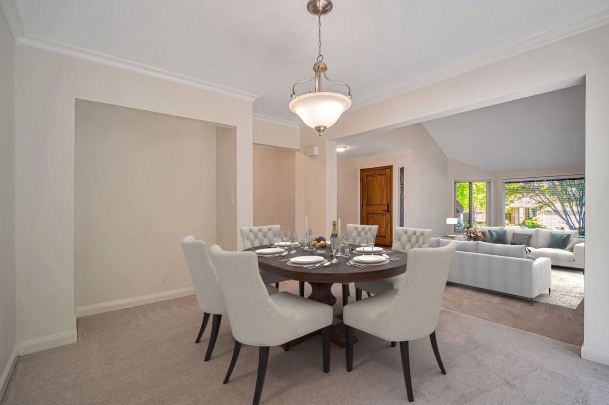 Dining room, Interior, Living room, Pendant Lights