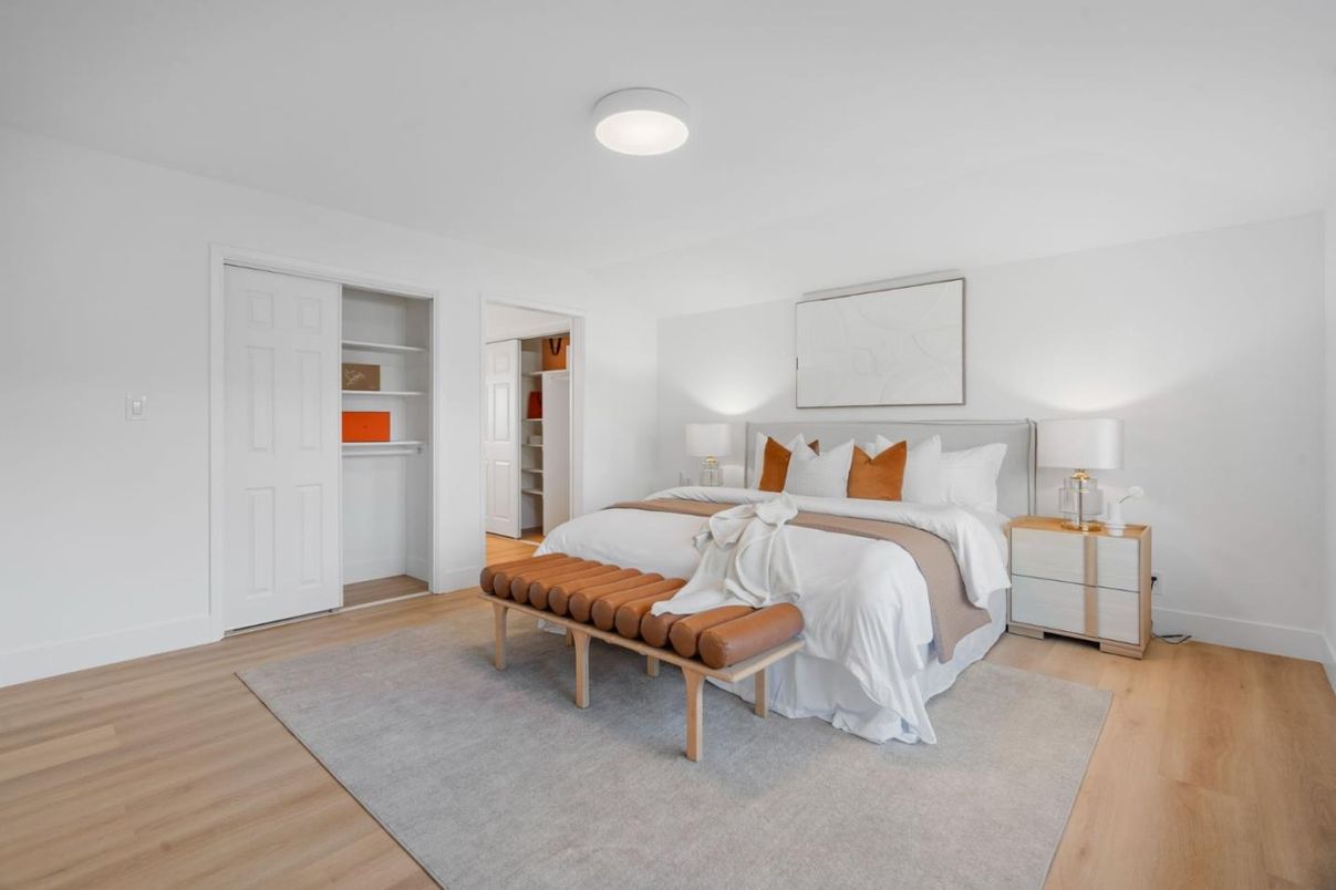 Bedroom, Interior, Wood Texture Flooring