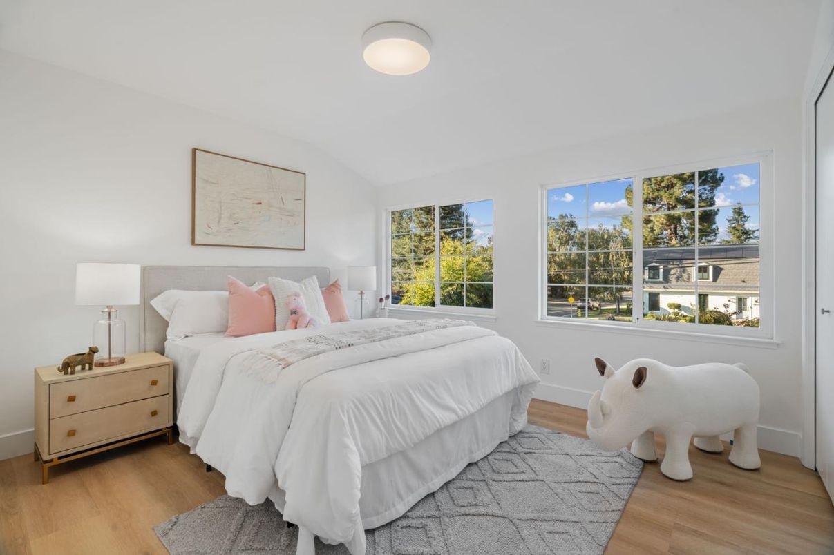 Bedroom, Interior, Wood Texture Flooring