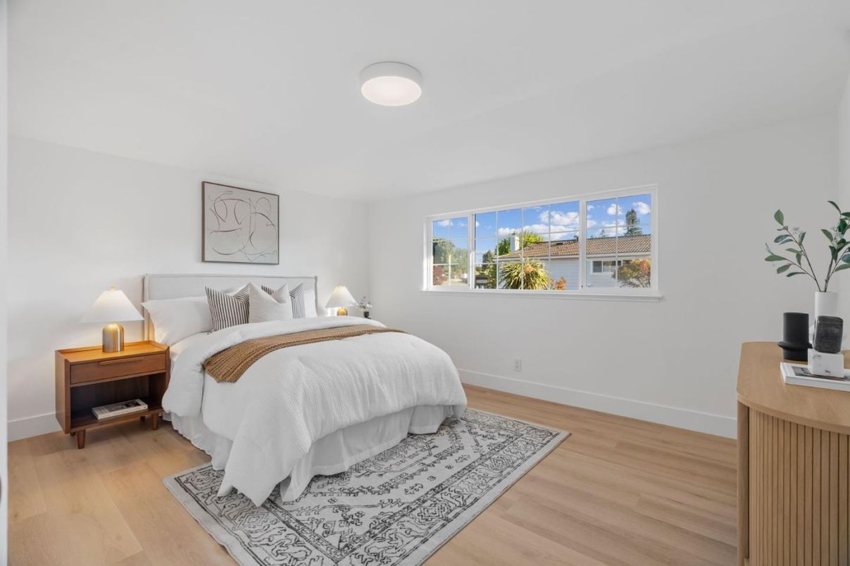 Bedroom, Interior, Wood Texture Flooring