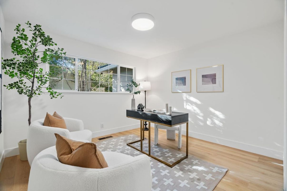 Home Office, Interior, Wood Texture Flooring