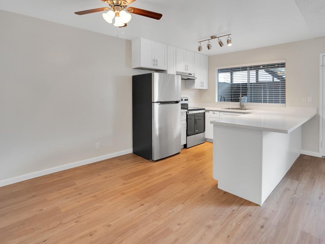 Interior, Kitchen, Wood Texture Flooring