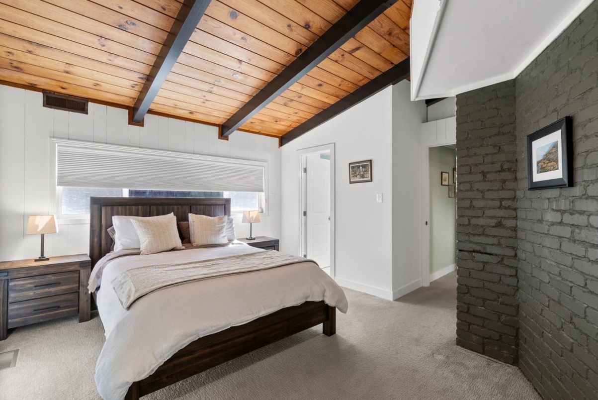 Bedroom, Interior, Stone Walls, Wooden Beams, Wooden Ceilings