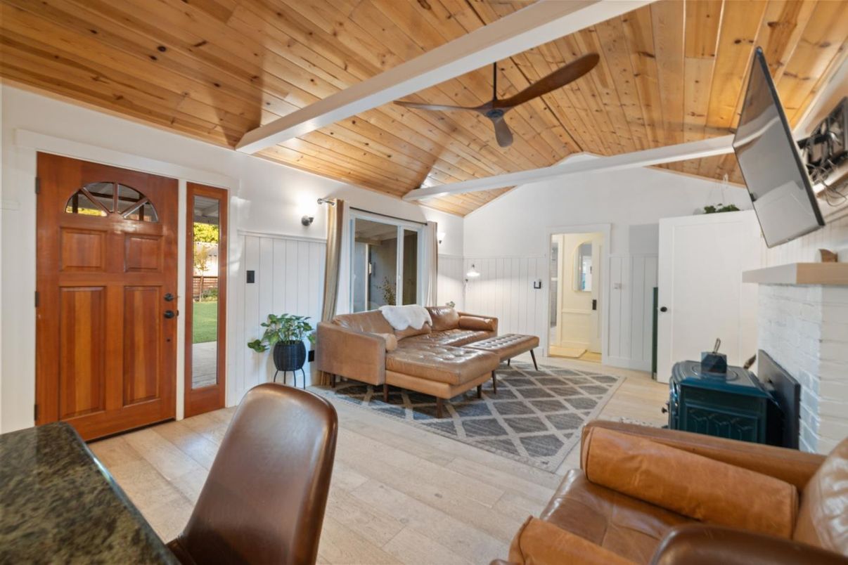 Fireplace, Interior, Living room, Wooden Ceilings, Wood Texture Flooring