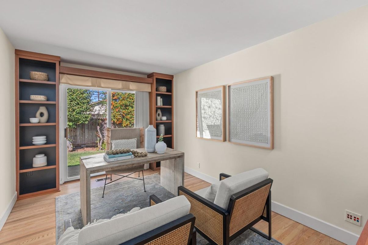 Home Office, Interior, Wood Texture Flooring