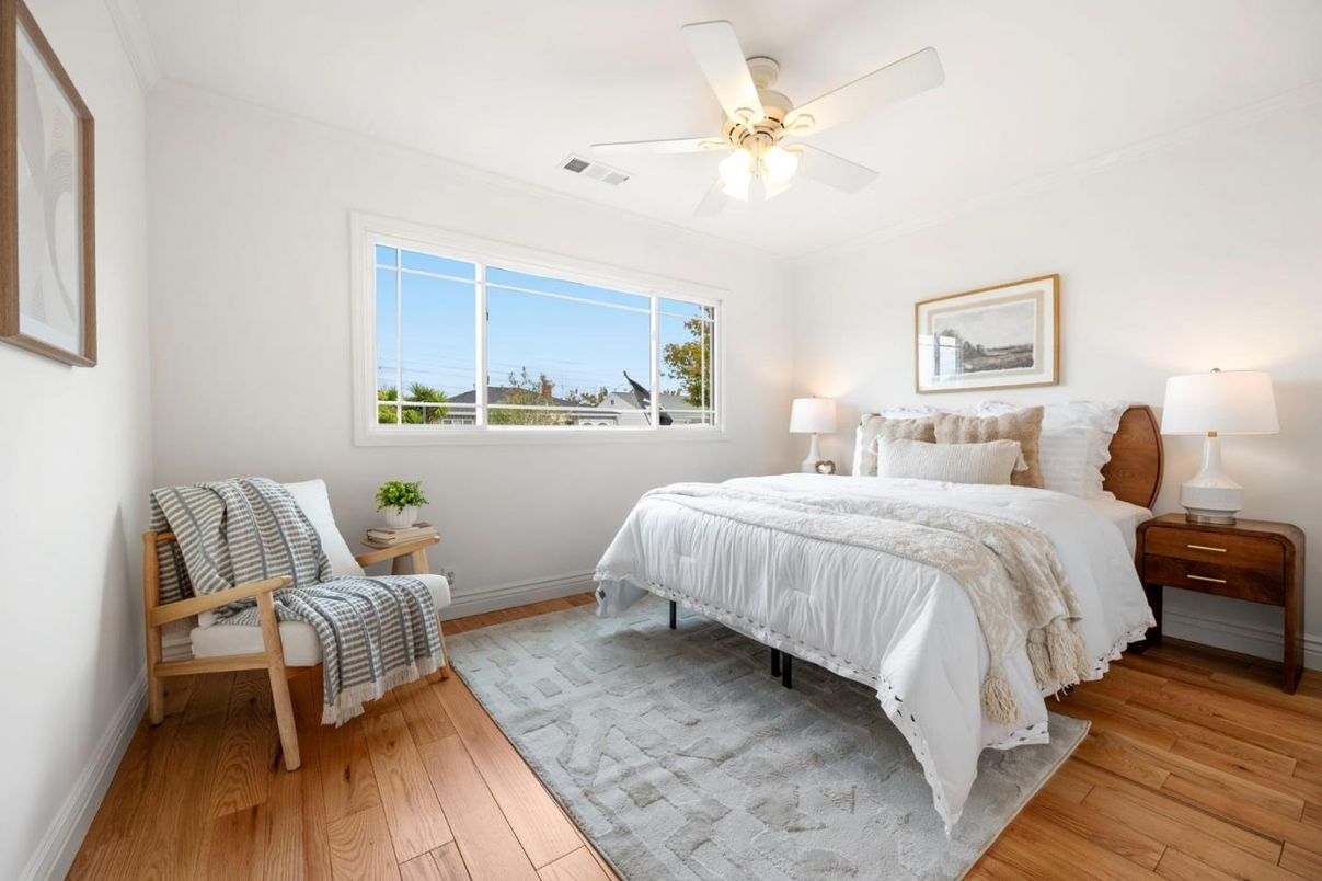 Bedroom, Interior, Wood Texture Flooring