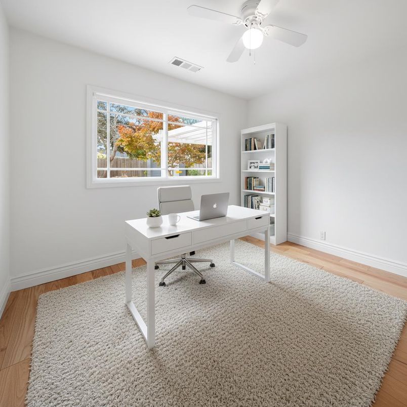 Home Office, Interior, Wood Texture Flooring