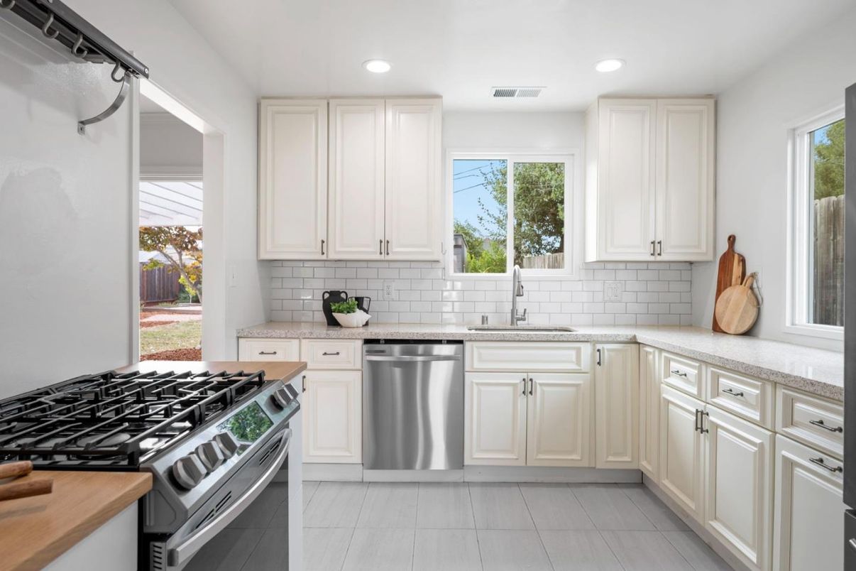 Interior, Kitchen, Recessed Lighting, Stainless Steel Appliances