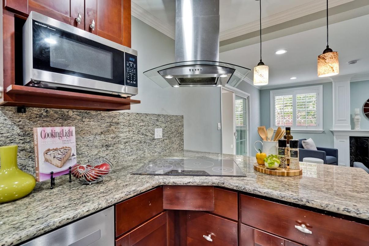Interior, Kitchen, Pendant Lights, Recessed Lighting, Stainless Steel Appliances
