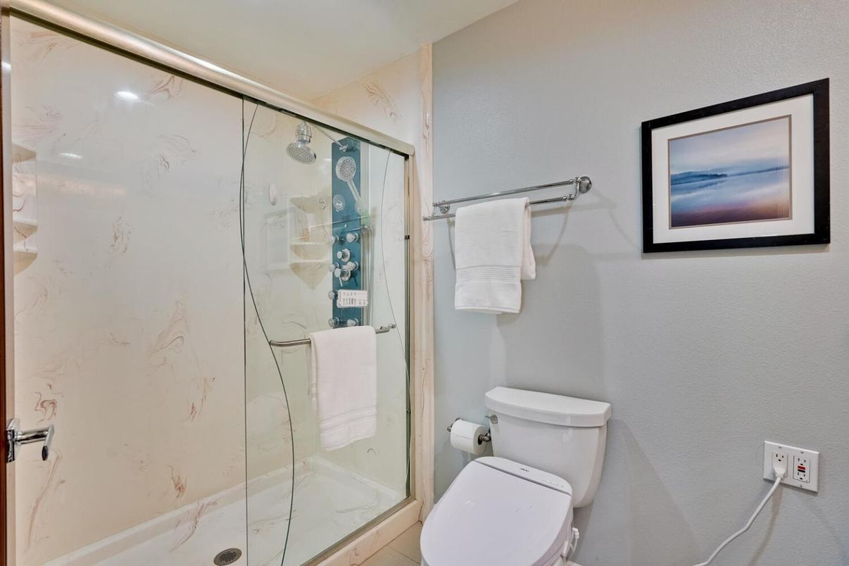Bathroom, Glass Shower, Interior, Marble Walls