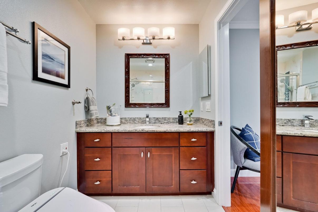 Bathroom, Interior, Wood Texture Flooring