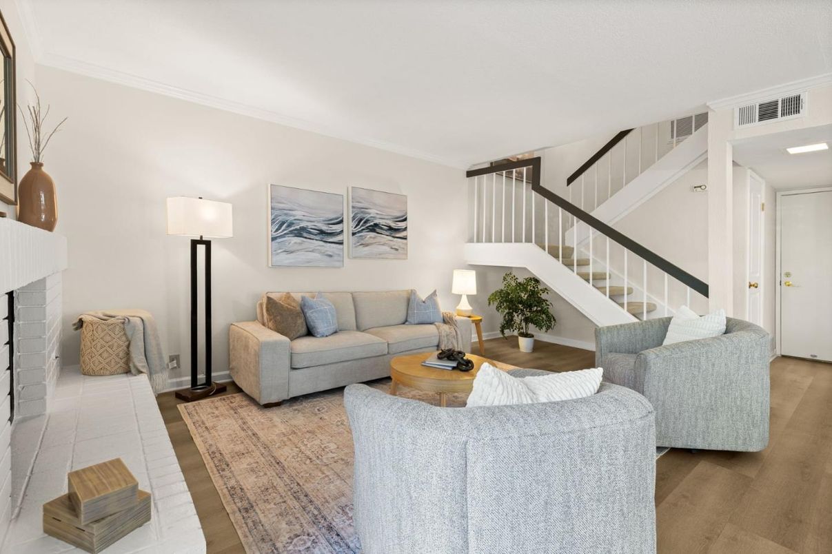 Fireplace, Interior, Living room, Wood Texture Flooring