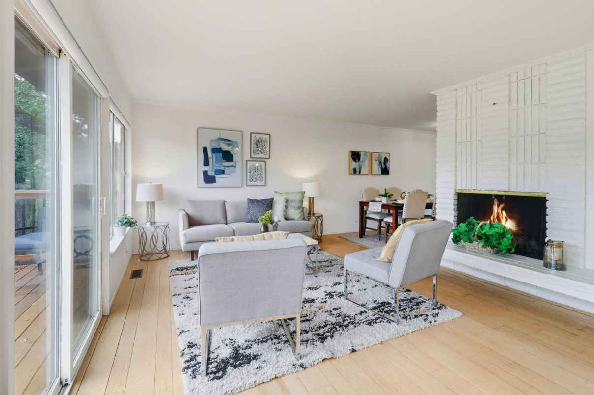 Fireplace, Interior, Living room, Wood Texture Flooring