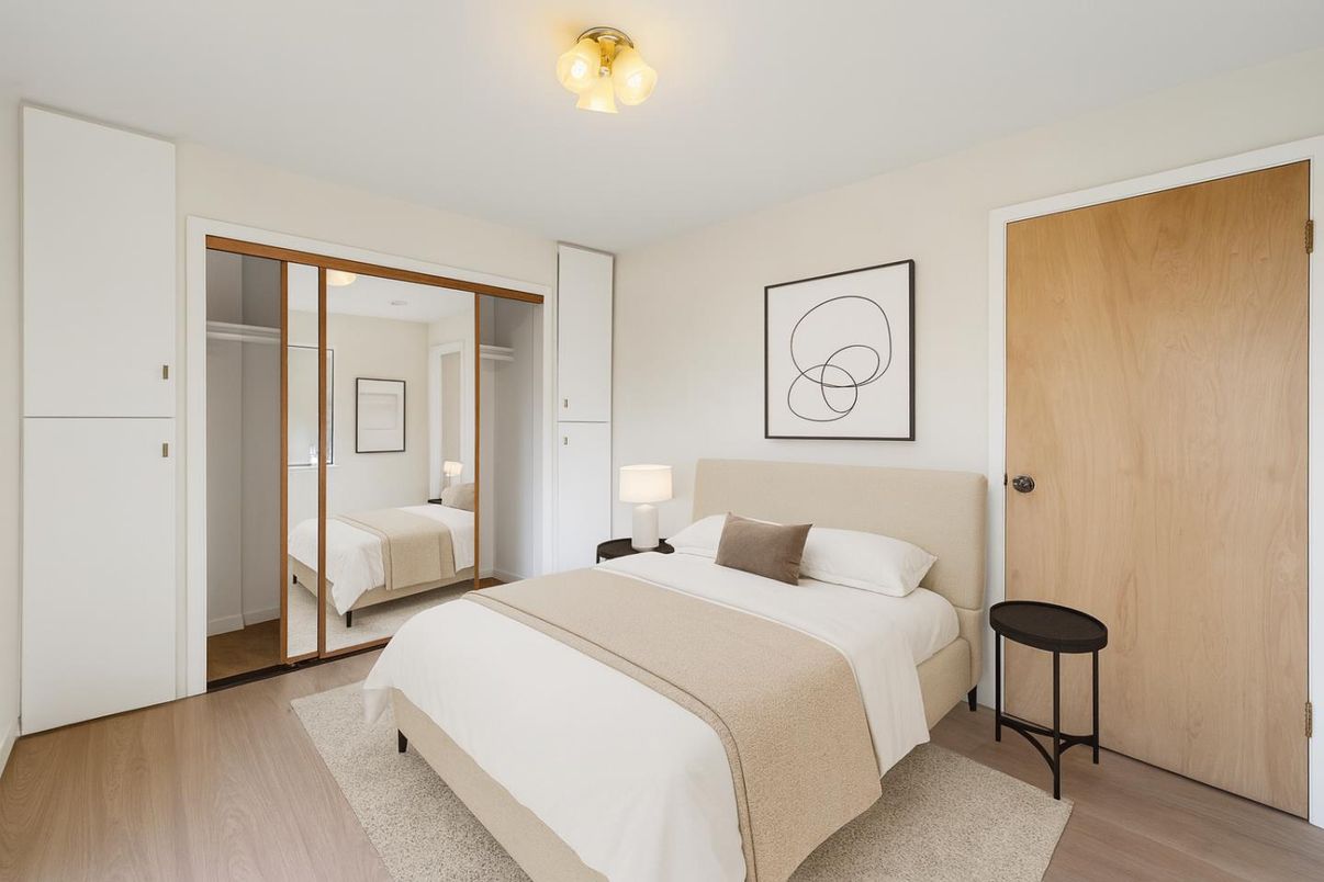 Bedroom, Interior, Wood Texture Flooring