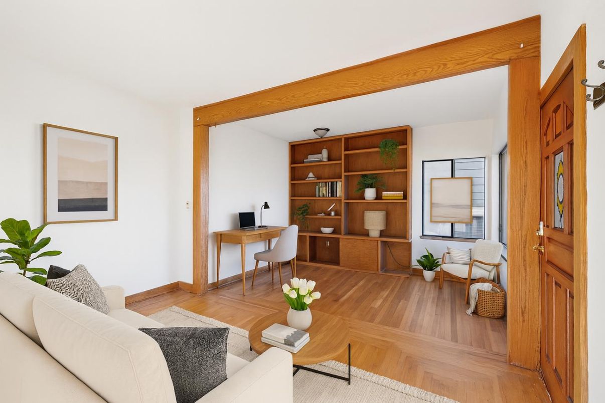 Home Office, Interior, Living room, Wooden Beams, Wood Texture Flooring