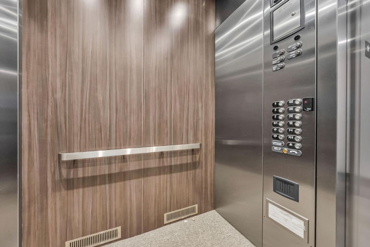 Elevator, Interior, Wooden Walls