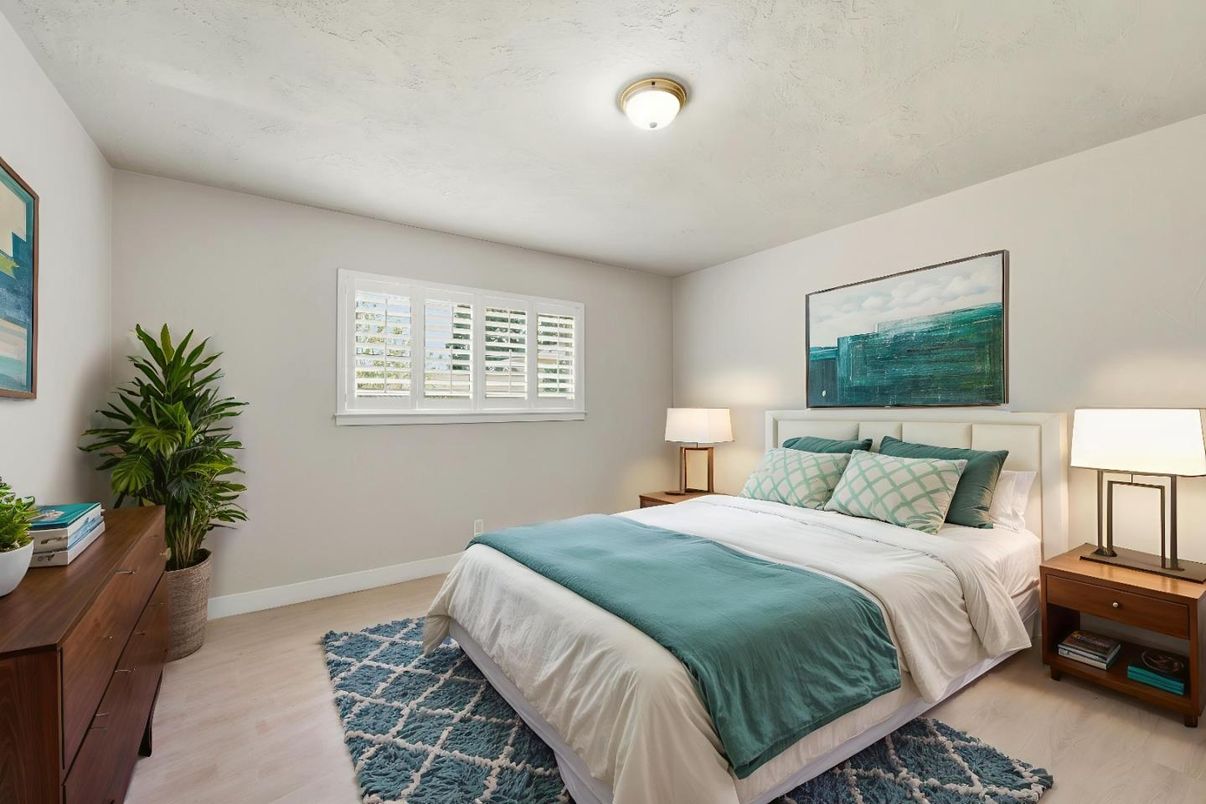 Bedroom, Interior, Wood Texture Flooring