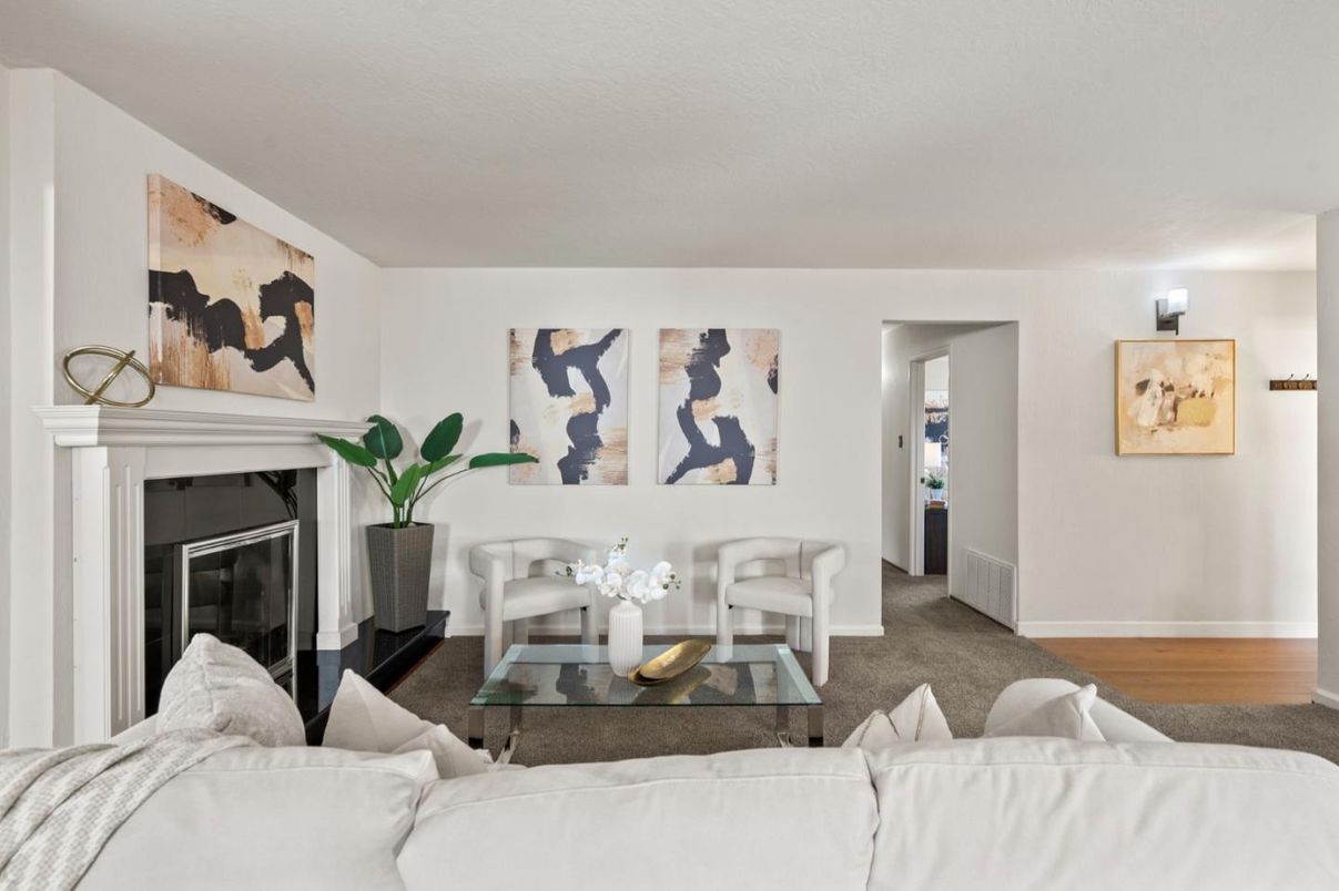 Fireplace, Interior, Living room, Wood Texture Flooring