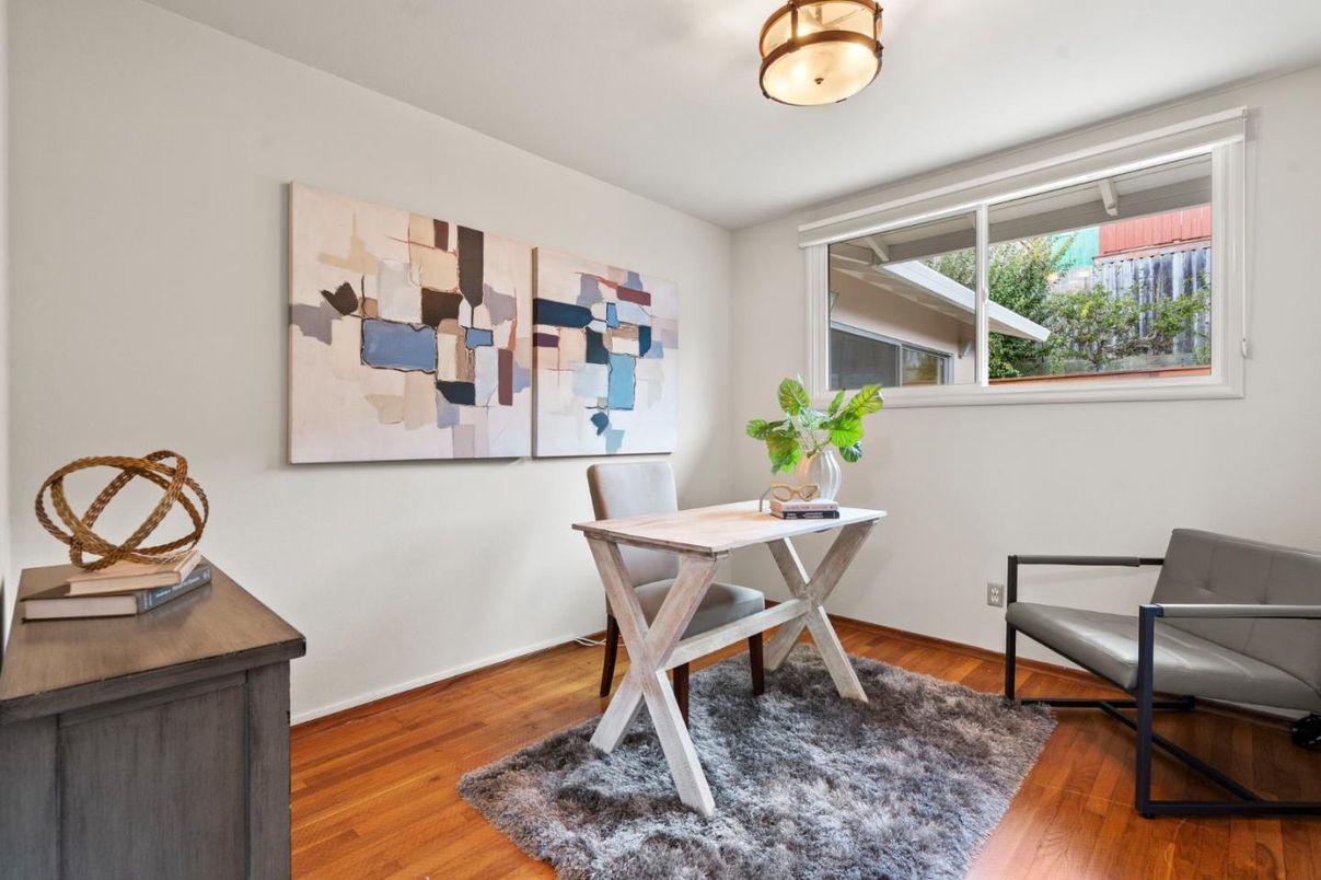 Home Office, Interior, Wood Texture Flooring